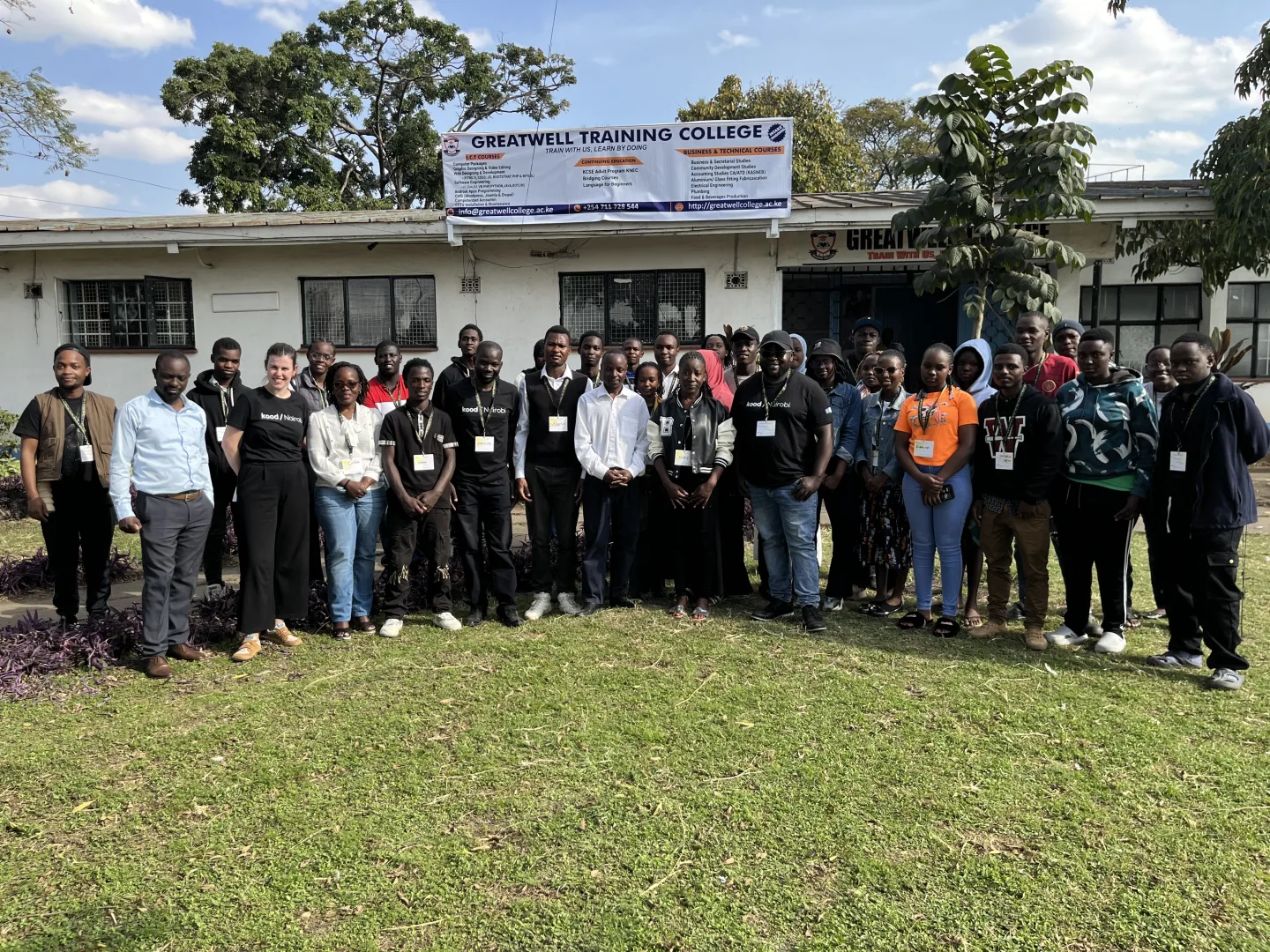 Sprinters at the Nairobi campus
